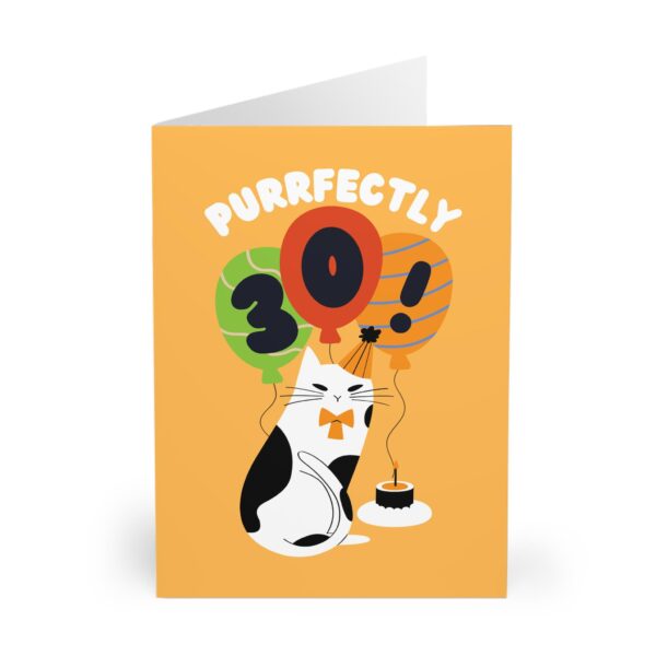 30th birthday card funny 1995 birthday card cat lover gift cute animal greeting card for men women friends family coworkers celebration