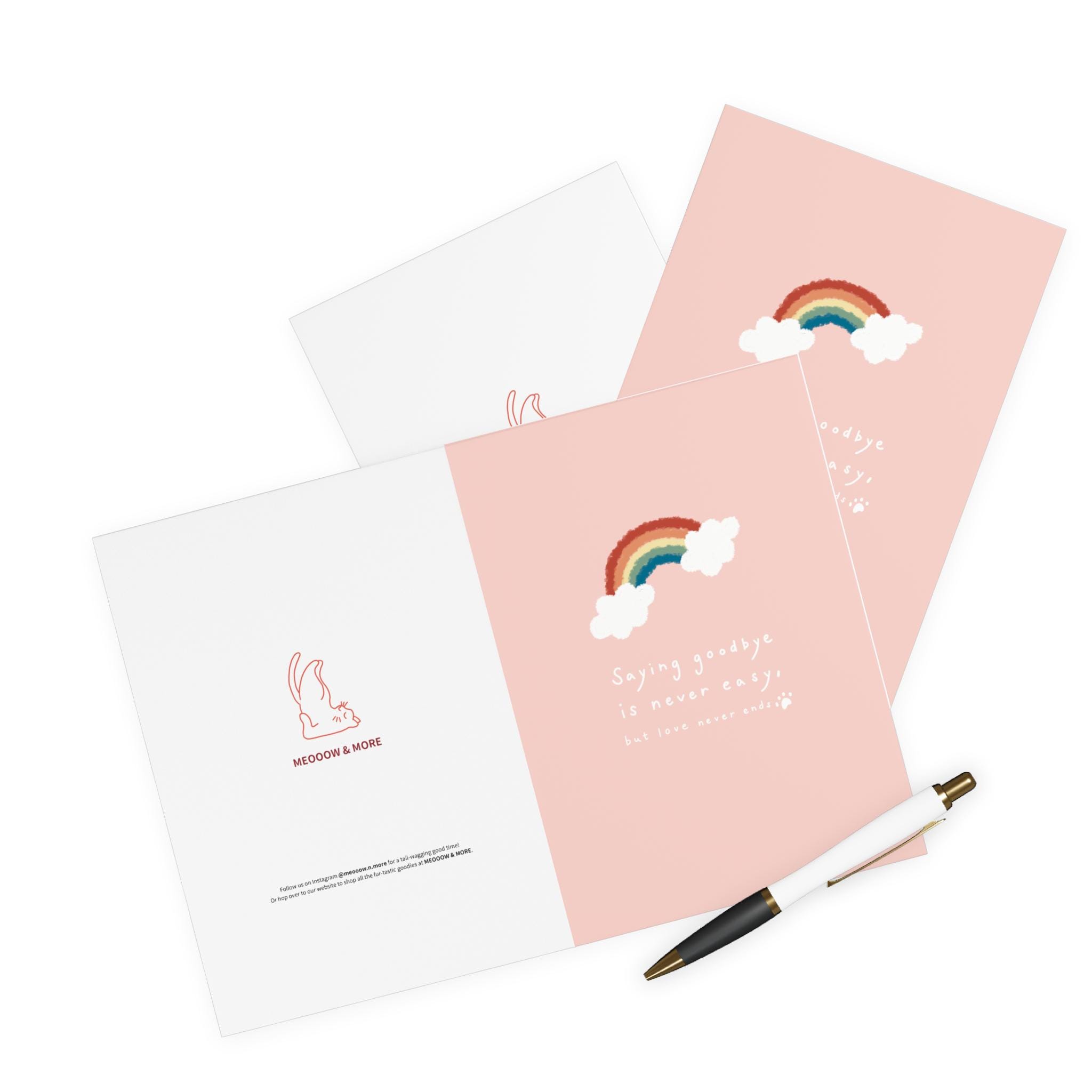 sympathy card for pet loss with gentle heart and rainbow design thoughtful cat and dog bereavement card comfort for grieving pet owners sympathy card for pet loss with gentle heart and rainbow design thoughtful cat and dog bereavement card comfort for grieving pet owners