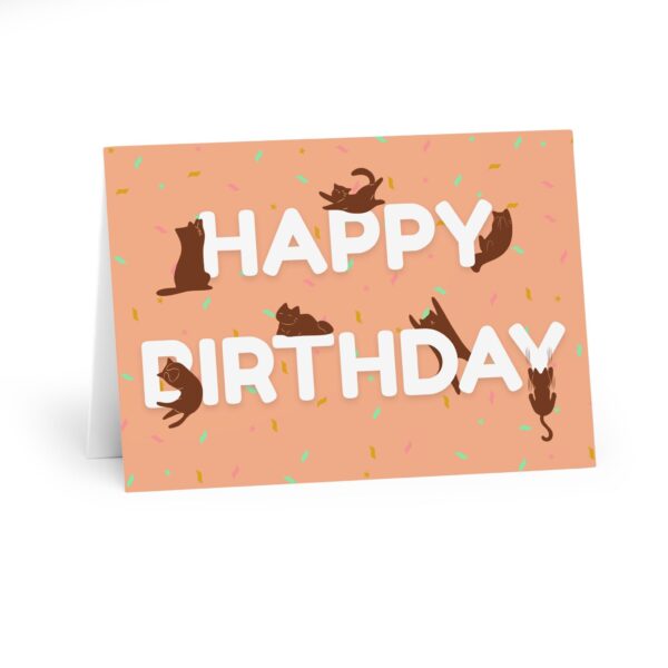 cute cat birthday card for her or friend fun cat themed greeting card with lots of cats perfect for cat lovers funny birthday card for women