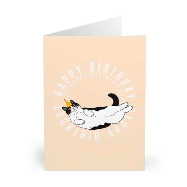 funny tuxedo cat birthday card cute black and white cat greeting card cat lover cat owner cat mom cat dad unique cat themed birthday gift