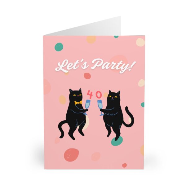 funny cat 40th birthday card for cat lovers born in 1985 fortieth birthday milestone card pawsome celebration gift for him or her