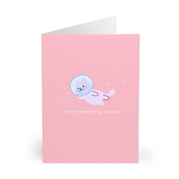 cat loss sympathy card with gentle cat and heart design thoughtful pet bereavement card for cat owners comforting pet death sympathy card