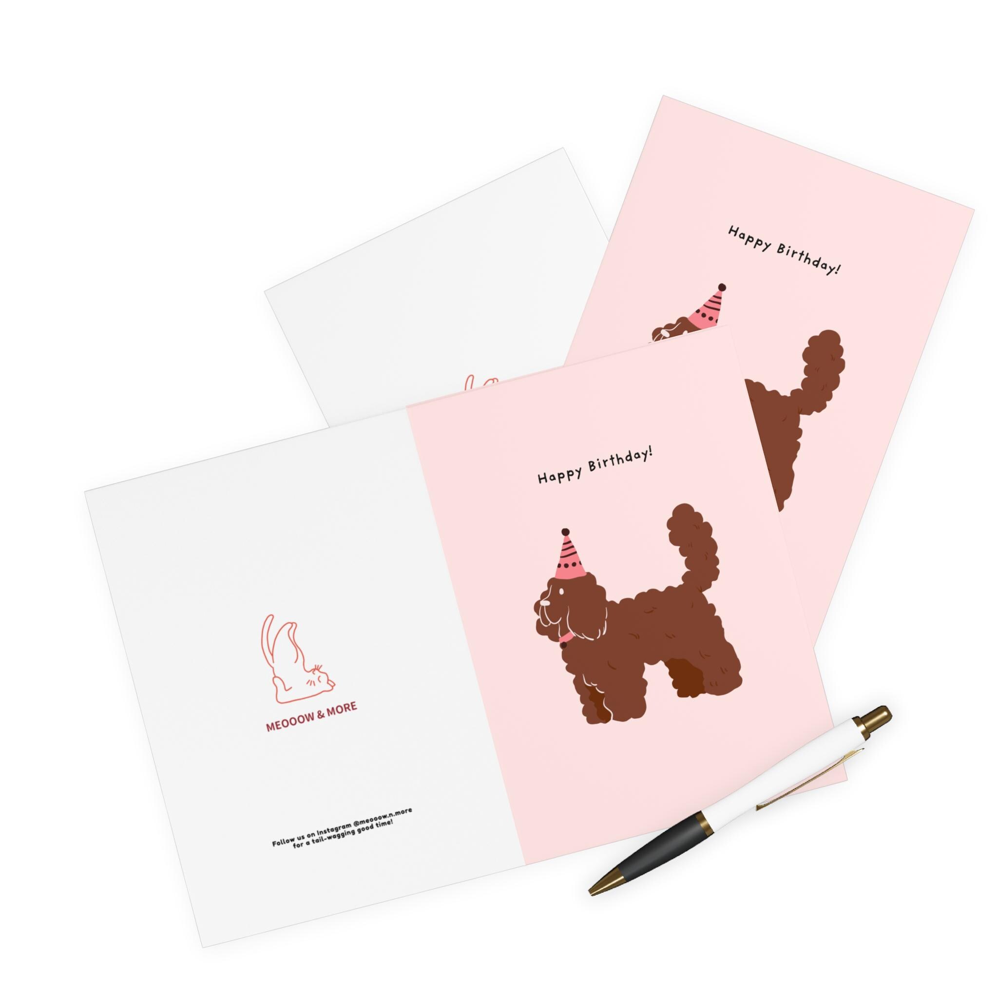 brown poodle birthday card for dog lovers and pet parents handmade greeting for cockapoo owners and poodle fans cute dog breed gift card brown poodle birthday card for dog lovers and pet parents handmade greeting for cockapoo owners and poodle fans cute dog breed gift card