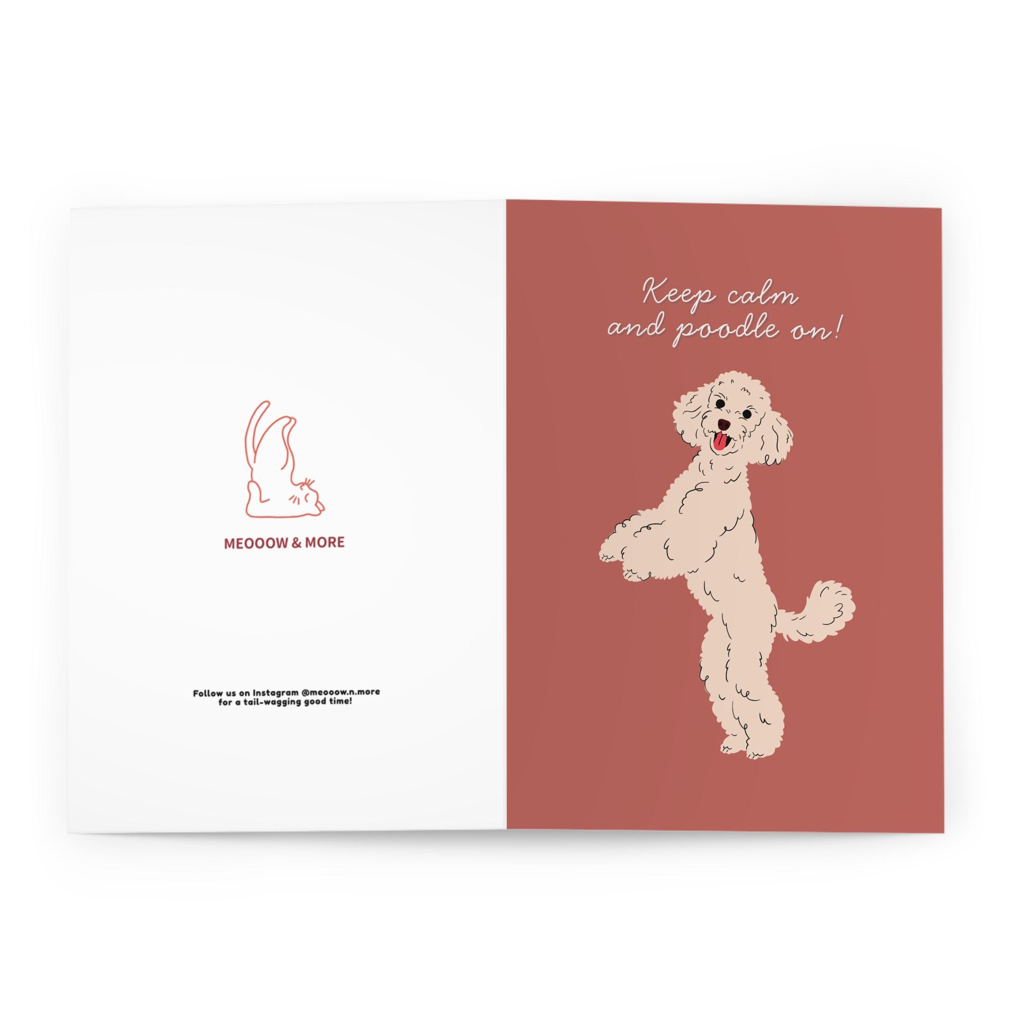 card funny poodle dog birthday card keep calm and poodle on greeting card for dog lovers pet owners thank you or just because gift card funny poodle dog birthday card keep calm and poodle on greeting card for dog lovers pet owners thank you or just because gift