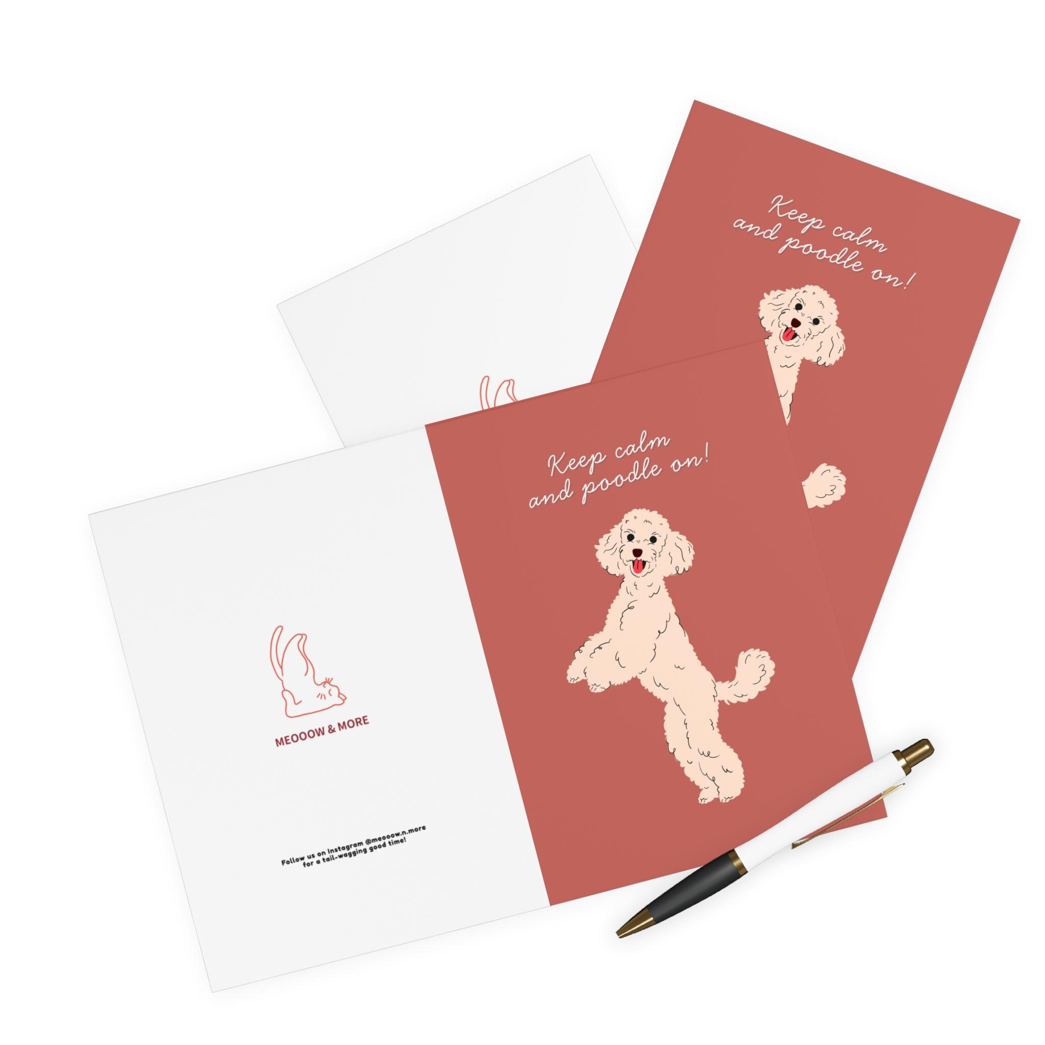 card funny poodle dog birthday card keep calm and poodle on greeting card for dog lovers pet owners thank you or just because gift card funny poodle dog birthday card keep calm and poodle on greeting card for dog lovers pet owners thank you or just because gift