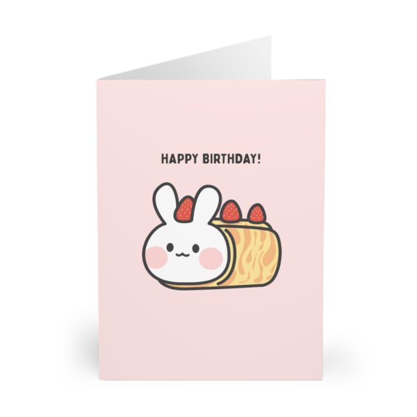 funny bunny birthday card rabbit in cake design cute pun greeting card for rabbit lovers fun animal birthday card for him or her