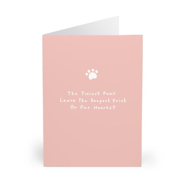 pet loss sympathy card with gentle cat and heart design thoughtful bereavement card for dog or cat loss comforting gift for pet owners