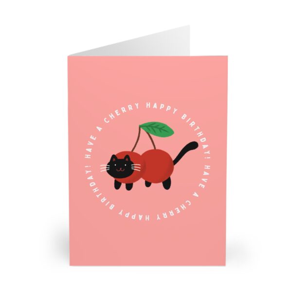 happy birthday card pineapple cat pun fineapple birthday greeting cute cat lover card fruity birthday card gift for cat moms and friends