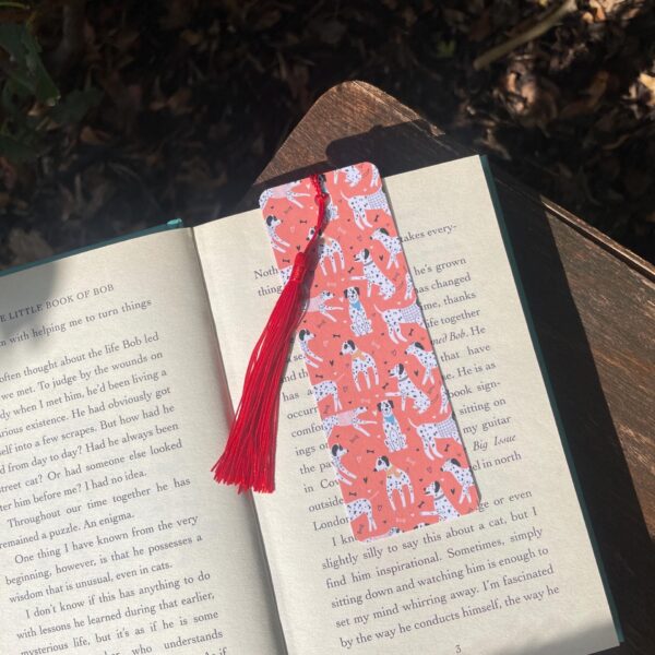 dalmatian dog bookmark – gift for dog lovers & readers