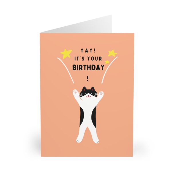 tuxedo cat card – congrats or birthday