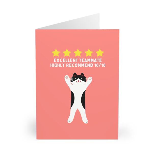funny cat farewell card for new job