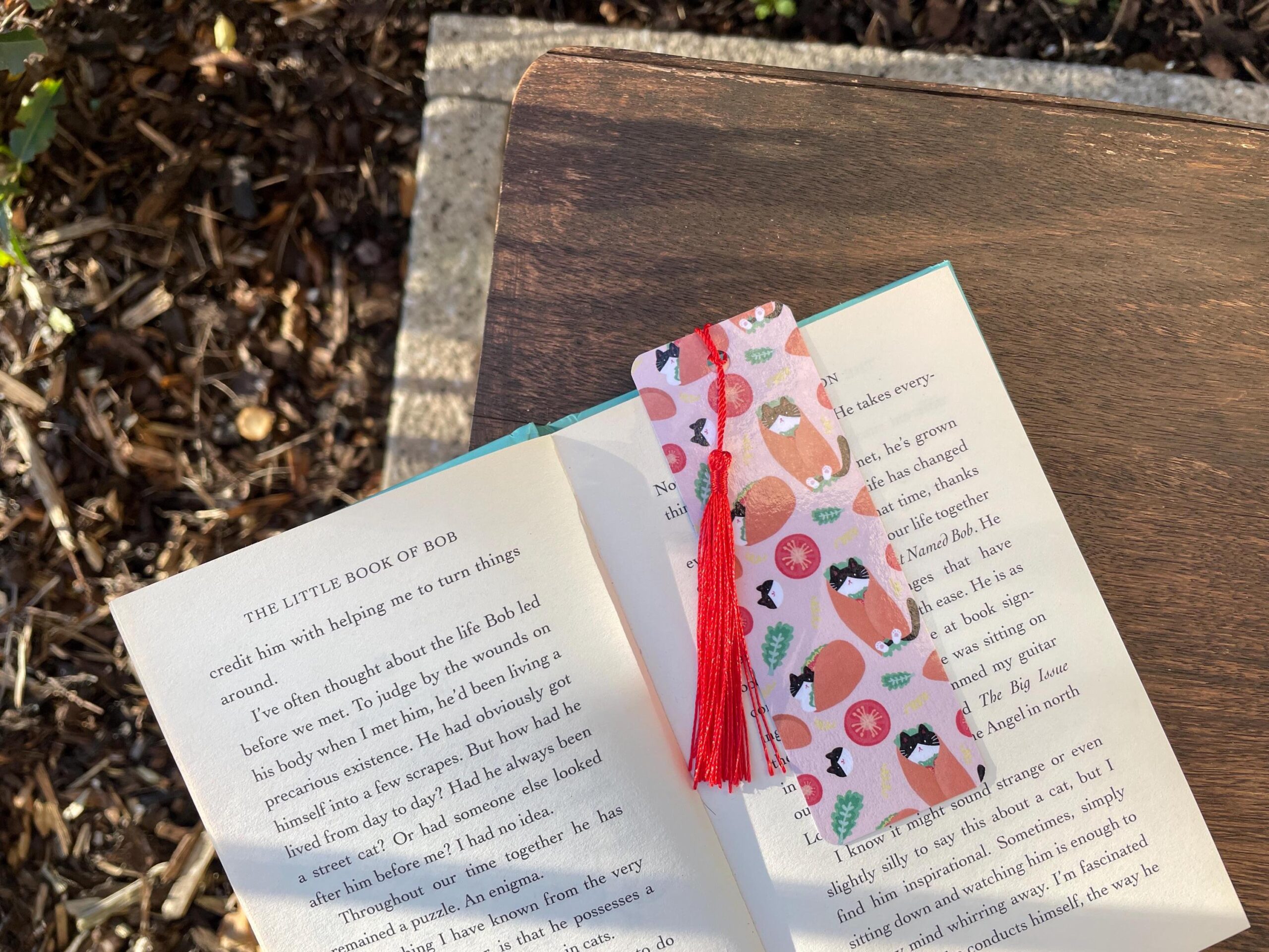 burrito taco cat magnetic bookmark – cute kawaii design