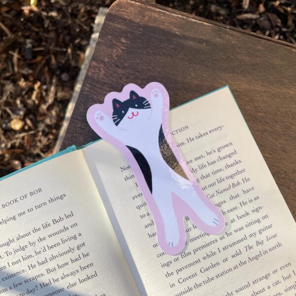 happy cat magnetic bookmark – cute kawaii gift