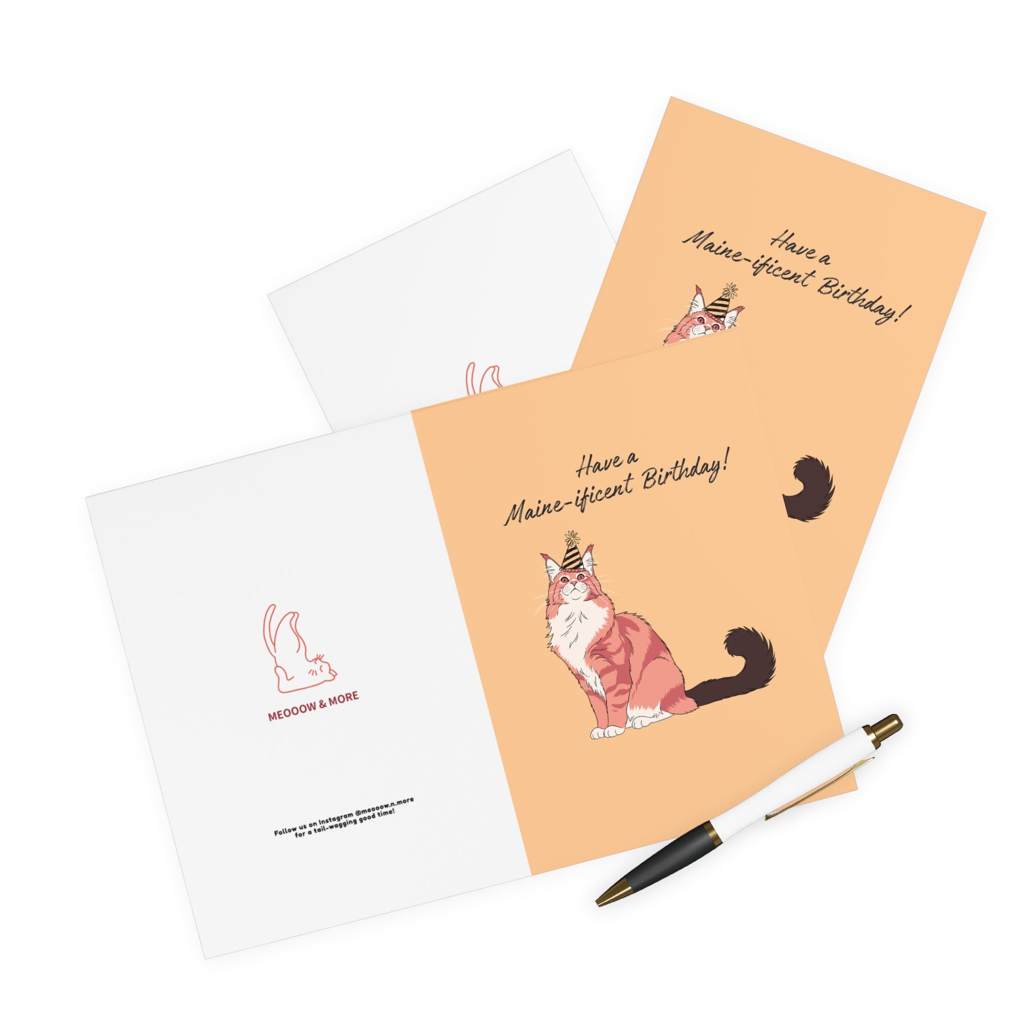 maine coon cat birthday card adorable big fluffy cat fun birthday card for cat lovers cat mum cat dad pet owner gift from the cat maine coon cat birthday card adorable big fluffy cat fun birthday card for cat lovers cat mum cat dad pet owner gift from the cat