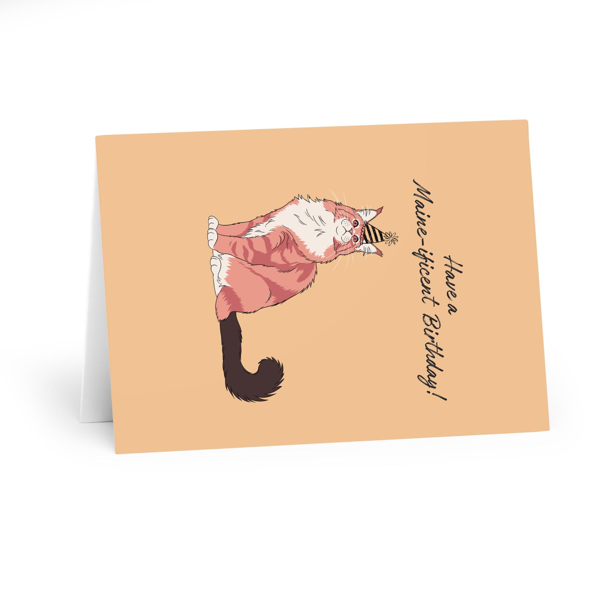maine coon cat birthday card adorable big fluffy cat fun birthday card for cat lovers cat mum cat dad pet owner gift from the cat maine coon cat birthday card adorable big fluffy cat fun birthday card for cat lovers cat mum cat dad pet owner gift from the cat